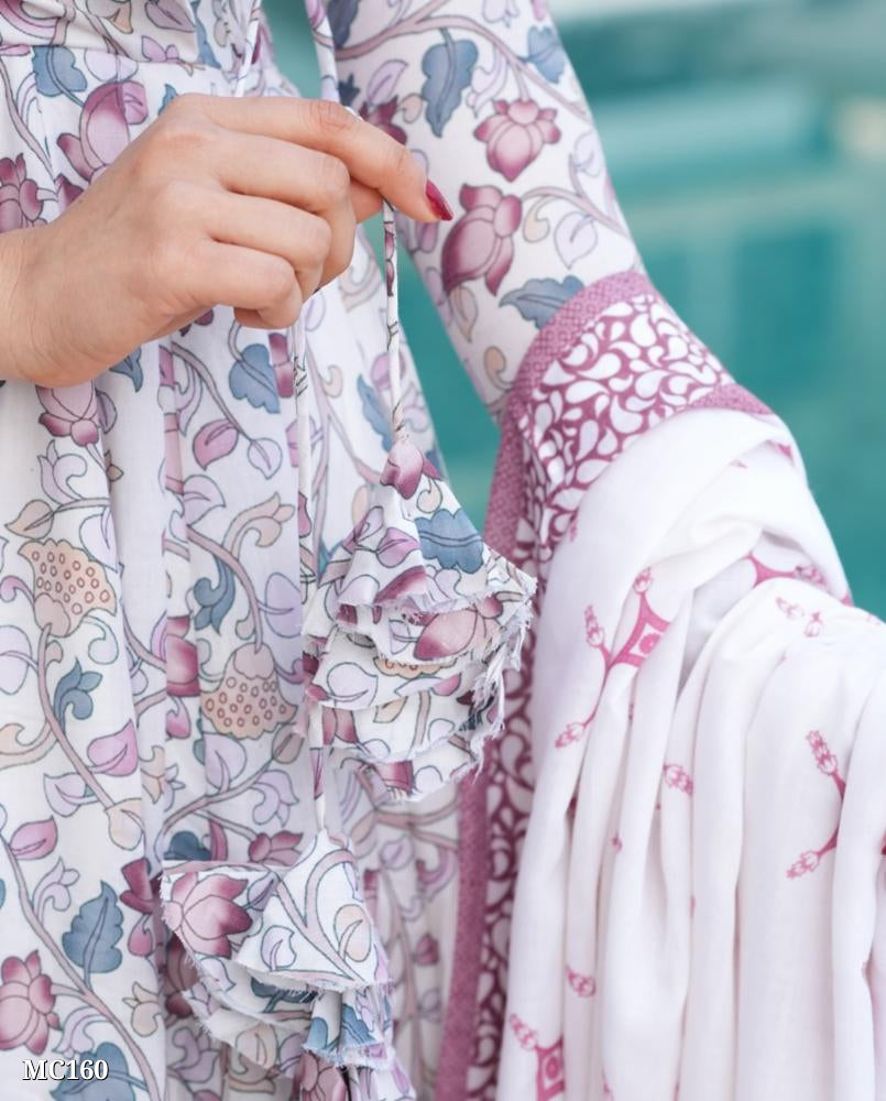 Women Floral Anarkali Kurta Set