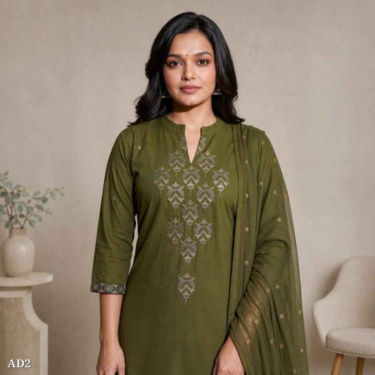 Jaipuri Kurta Set with Embroidery