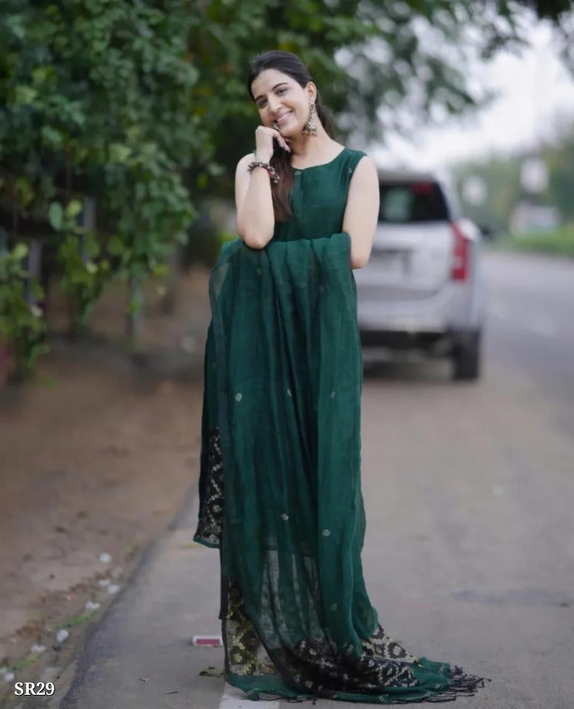Jamdani Kurti Set with Dupatta