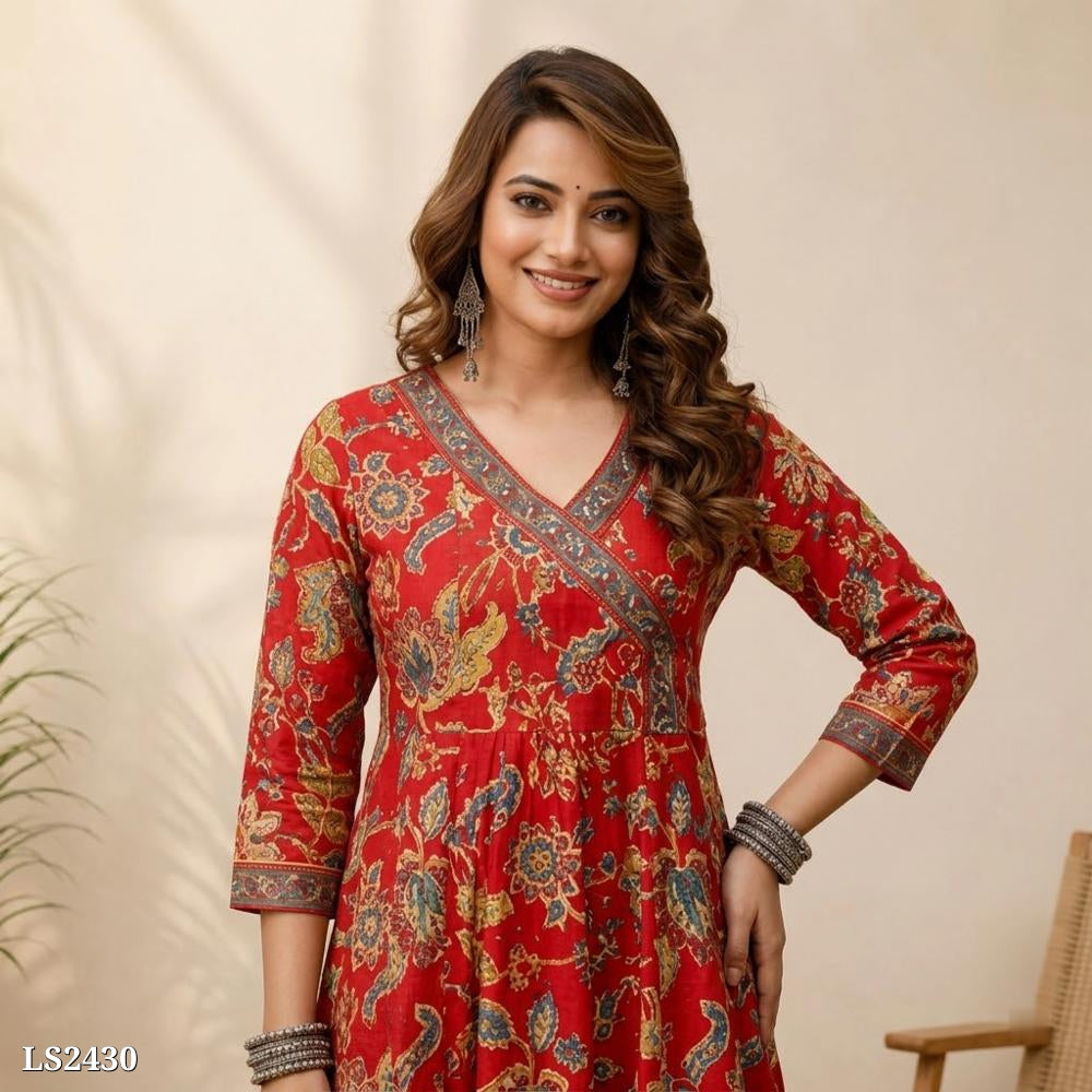 Floral Print Suit Set with Dupatta