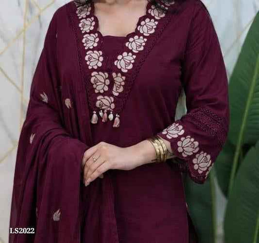 Cotton Embroidery Kurta Set