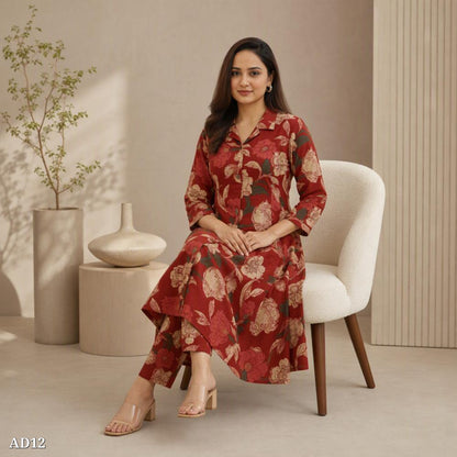 Floral Printed Kurta Pant