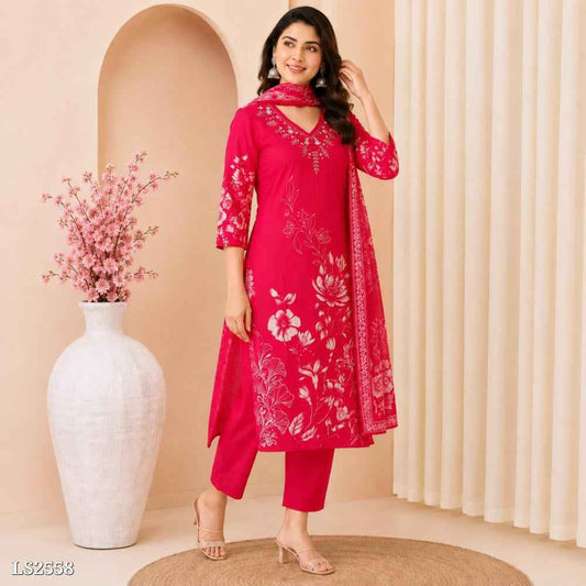 Handwork Kurta with Pant and Dupatta