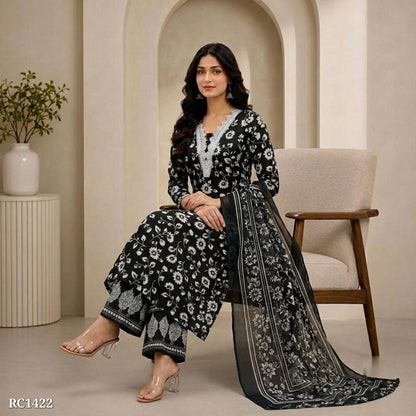 Floral Printed Kurta Palazzo Set