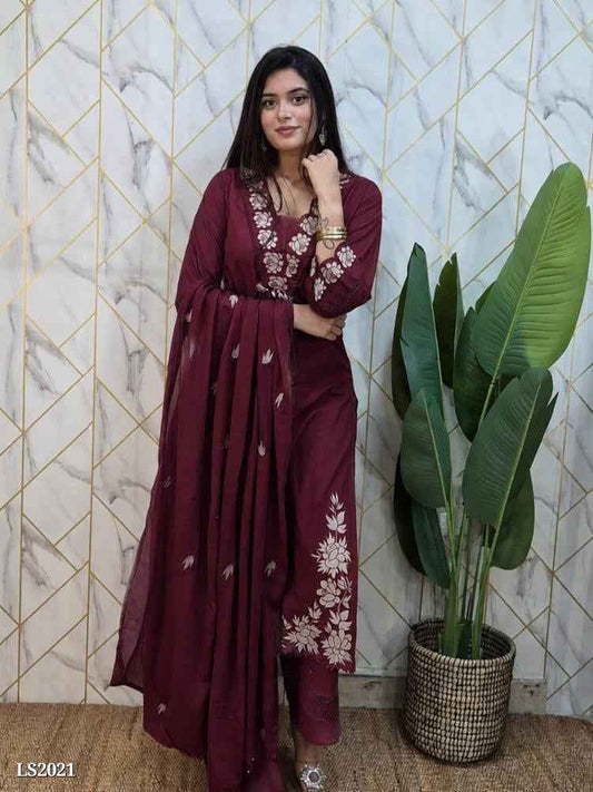Cotton Embroidery Kurta Set