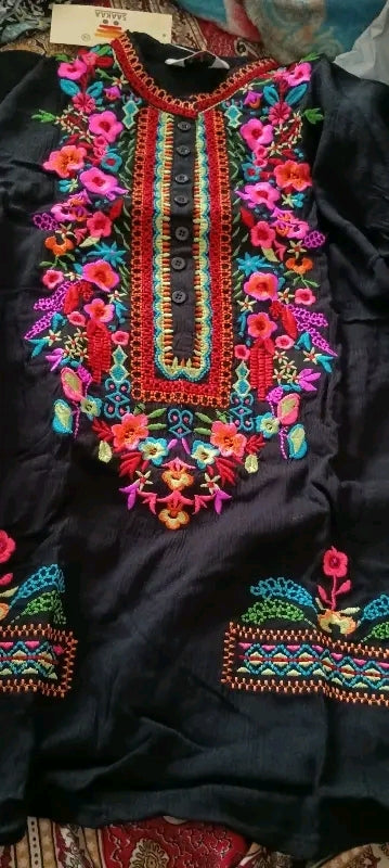Rayon Embroidered Tops for Women