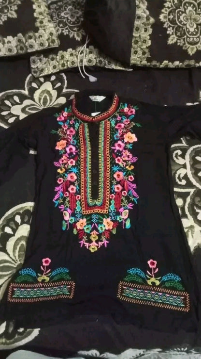 Rayon Embroidered Tops for Women