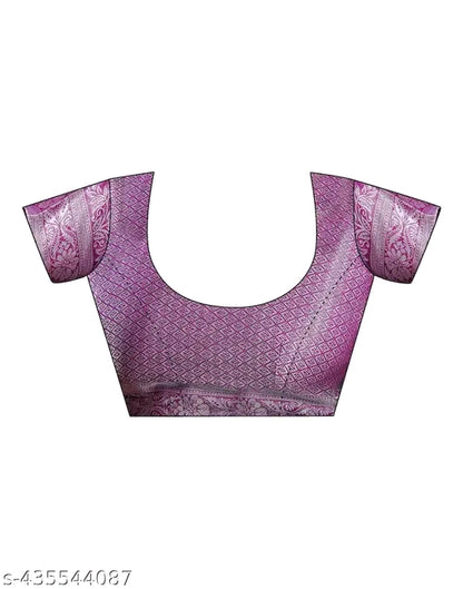 Magenta Saree with Georgette Blouse