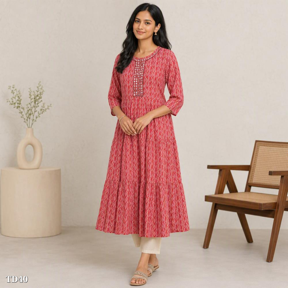 Tiered Flared Kurti