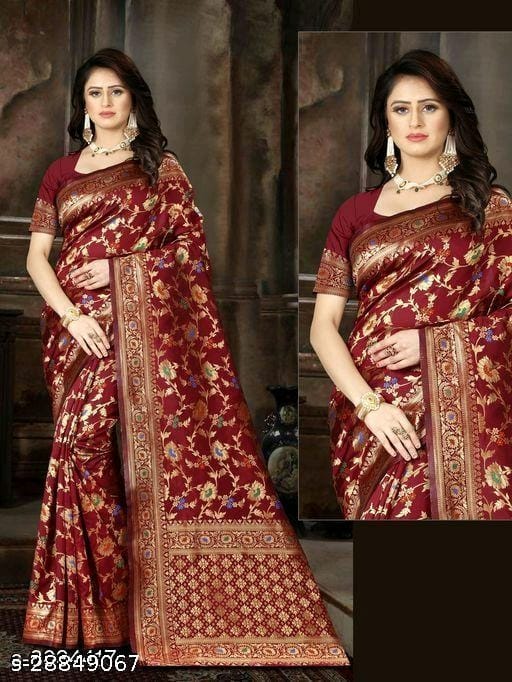 Abhisarika Banarasi Art Silk Sarees - OrderMeFirst