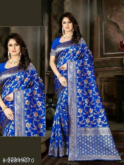 Abhisarika Banarasi Art Silk Sarees - OrderMeFirst